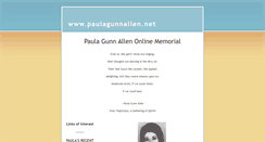 Desktop Screenshot of paulagunnallen.net